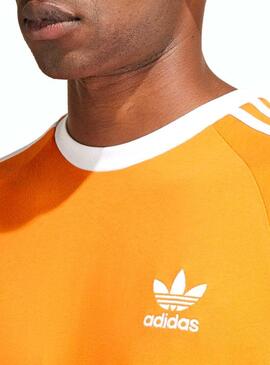 Maglietta Adidas Stripes Arancione