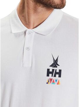 Maglietta polo Helly Hansen Koster bianca per uomo