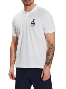 Maglietta polo Helly Hansen Koster bianca per uomo