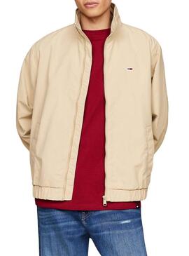 Giacca antivento Tommy Hilfiger Essential beige per uomo