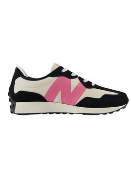 Scarpe New Balance 327 nere e rosa