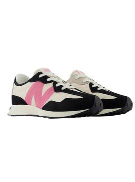 Scarpe New Balance 327 nere e rosa