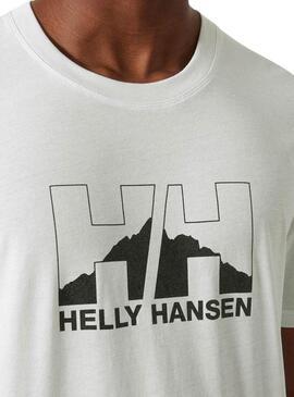 Maglietta Helly Hansen Nord bianca per uomo