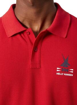 Polo Helly Hansen Koster rosso per uomo.