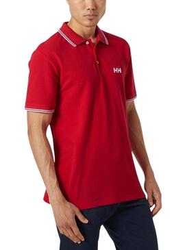 Polo rosso Helly Hansen Genova per uomo.