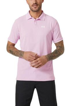 Polo Helly Hansen Kos UPF 50 rosa per uomo.