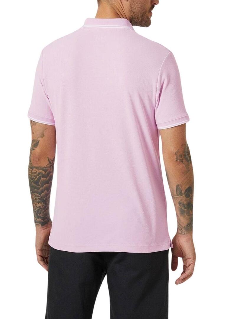 Polo Helly Hansen Kos UPF 50 rosa per uomo.