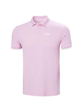 Polo Helly Hansen Kos UPF 50 rosa per uomo.