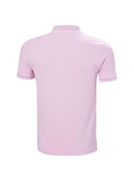 Polo Helly Hansen Kos UPF 50 rosa per uomo.