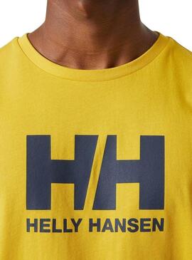 Maglietta Helly Hansen Logo giallo per uomo