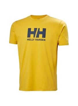 Maglietta Helly Hansen Logo giallo per uomo