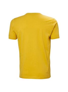 Maglietta Helly Hansen Logo giallo per uomo