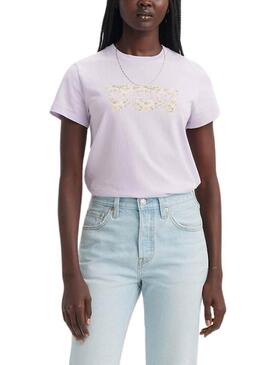 Maglietta Levis The Perfect Tee viola per donna