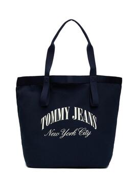 Borsa Tommy Jeans Hot Summer Tote Marina Per Donna