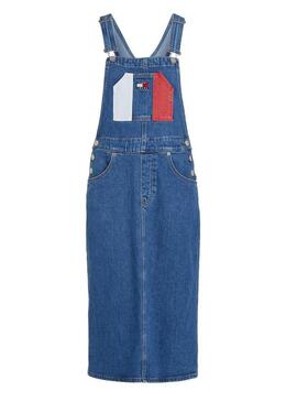 Abito Tommy Jeans Dungaree in denim per donna