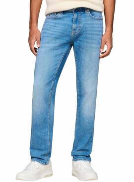 Pantaloni in denim Tommy Jeans Scanton Slim blu chiaro per uomo