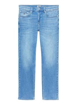 Pantaloni in denim Tommy Jeans Scanton Slim blu chiaro per uomo