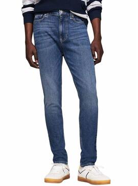 Pantaloni Tommy Jeans Simon Skinny blu per uomo.