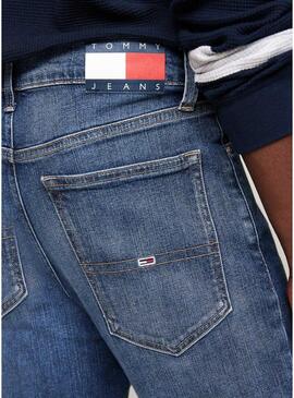 Pantaloni Tommy Jeans Simon Skinny blu per uomo.