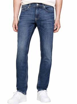 Pantaloni in denim Tommy Jeans Scanton Slim blu per uomo