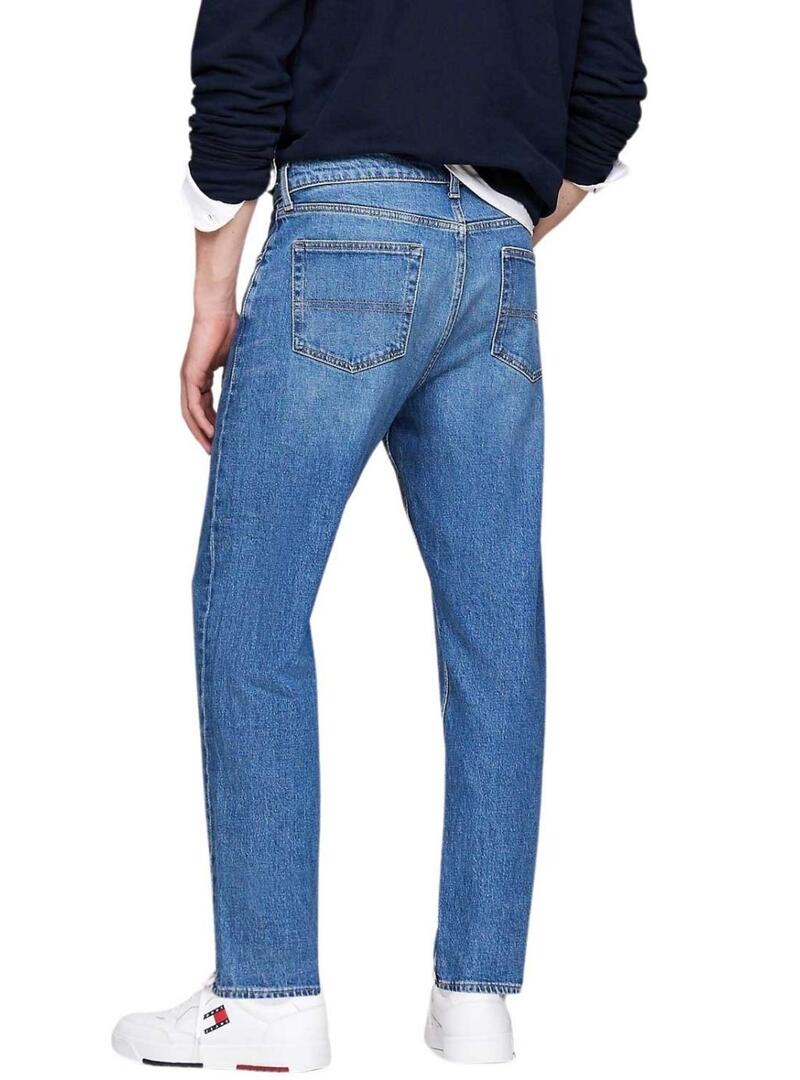 Pantaloni di jeans Tommy Jeans Isaac Relaxed Tapered blu per uomo
