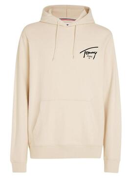 Felpa Tommy Jeans Entry Graphic beige per uomo