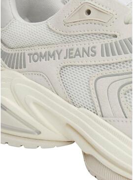 Scarpe Tommy Jeans Trendy bianche da donna