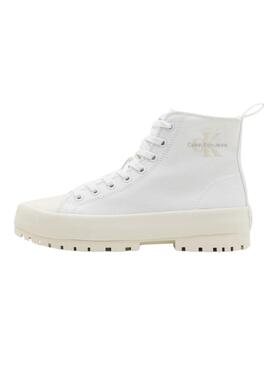 Sneakers Calvin Klein Jeans Lugged bianche da donna