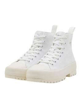 Sneakers Calvin Klein Jeans Lugged bianche da donna