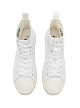 Sneakers Calvin Klein Jeans Lugged bianche da donna