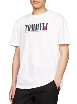 Maglietta Tommy Jeans Regular DNA Bianca Uomo