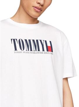 Maglietta Tommy Jeans Regular DNA Bianca Uomo