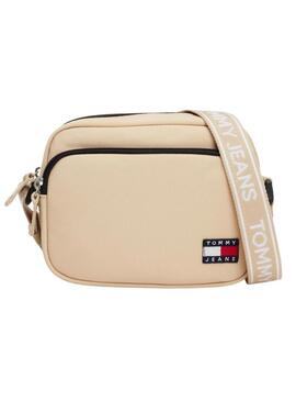 Borsa Tommy Jeans Essential Daily Crossover beige per donna