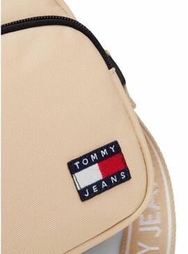 Borsa Tommy Jeans Essential Daily Crossover beige per donna