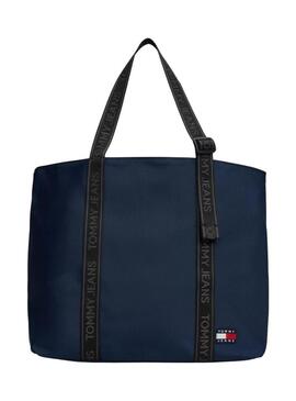 Borsa Tommy Jeans Essential Daily Tote blu marino per donna