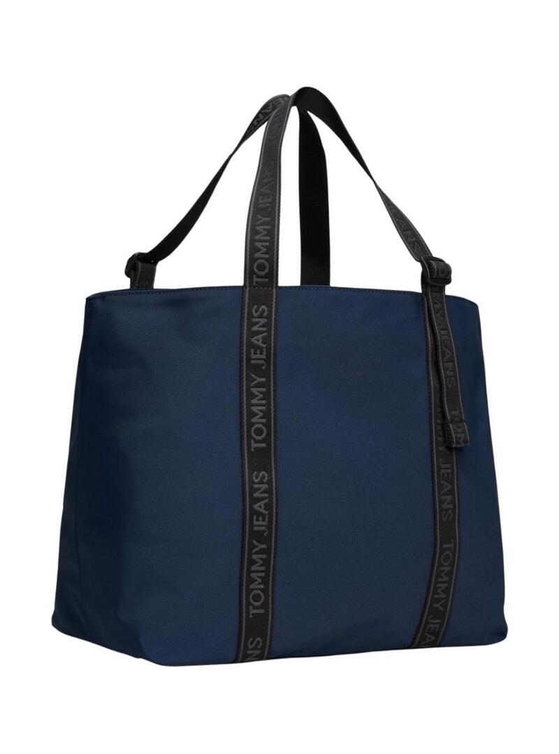 Borsa Tommy Jeans Essential Daily Tote blu marino per donna