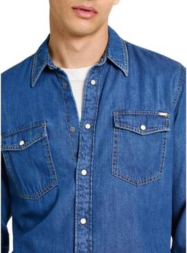 Camicia Pepe Jeans in denim regular per uomo