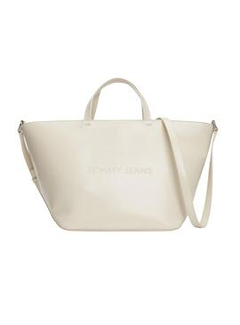 Borsa Tommy Hilfiger Essential Must Mini Tote beige per donna.