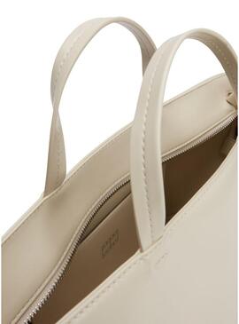 Borsa Tommy Hilfiger Essential Must Mini Tote beige per donna.