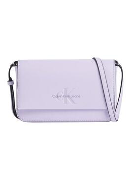 Borsa a tracolla di Calvin Klein Jeans Sculpted Phone malva