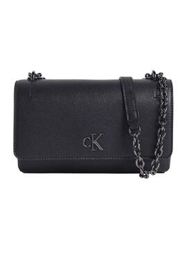 Borsa Calvin Klein Jeans Monogram Minimal nera per donna