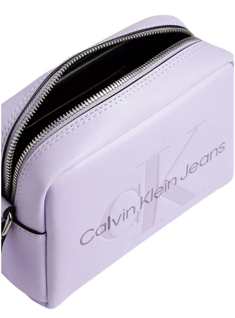 Borsa Calvin Klein Jeans Sculpted malva per donna