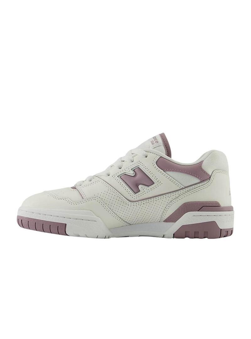 Sneakers  New Balance bianche e rosa 550 per donna