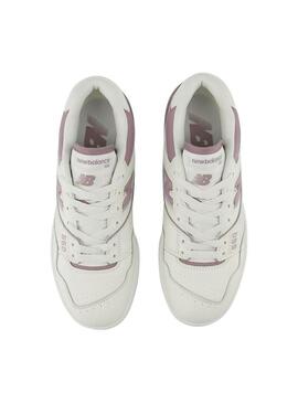 Sneakers  New Balance bianche e rosa 550 per donna