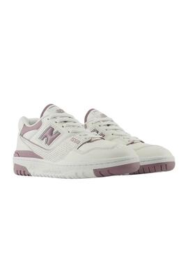 Sneakers  New Balance bianche e rosa 550 per donna