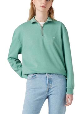 Felpa Levis Everyday verde per donna