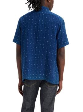 Camicia Levis The Sunset Camp blu per uomo