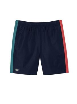 Short Lacoste blu marino per uomo.