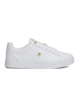 Scarpe Tommy Hilfiger Elvated Essent bianche da donna.