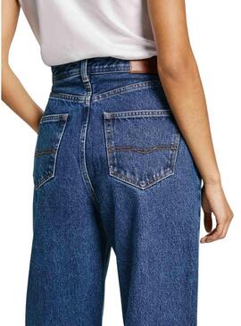 Pantaloni Pepe Jeans Barrel in denim scuro per donna